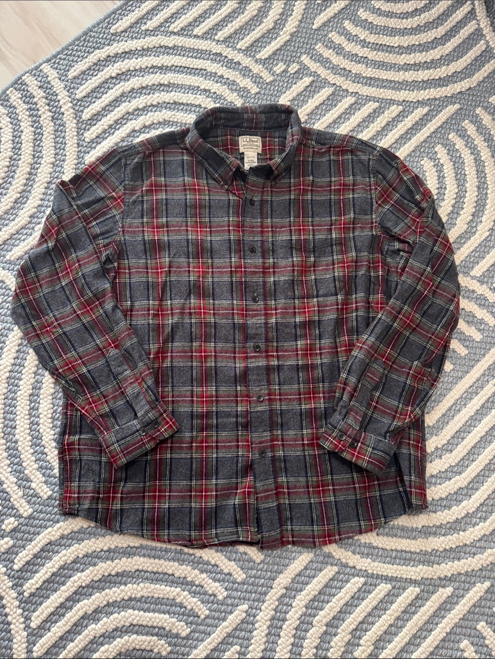 L.L.Bean Plaid Flannel Shirt XL Traditional Fit